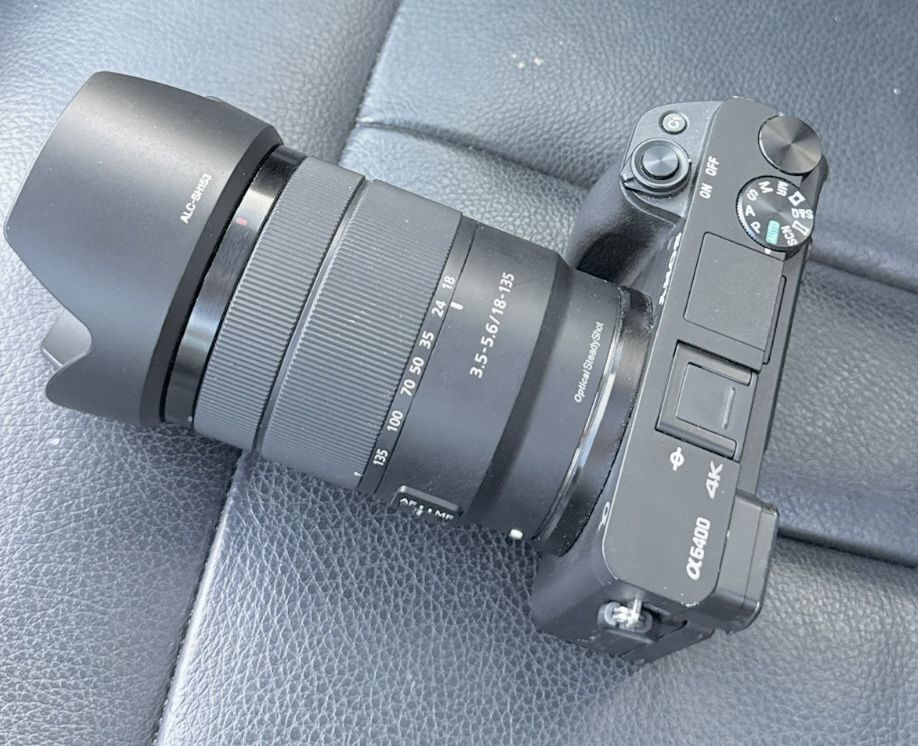 Sony A6400 Mirrorless Camera  + 18-135mm Lens + 4 Batteries & Charger – Like New!