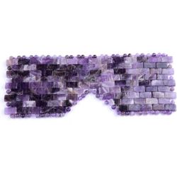Natural Gemstone Jade Sleep Mask, Amethyst Eye Mask, Anti-Aging Hot or Cold Using Stone Eye Mask