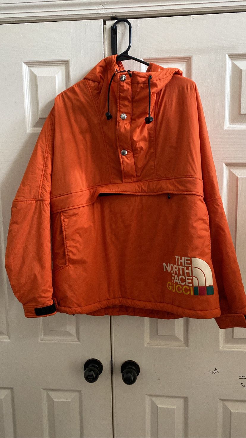 Gucci North face Orange Pull Over Jacket