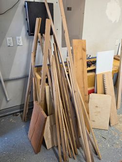 Hardwood lumber and scrap wood