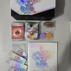 Prismatic Evolutions ETB Box: Book, Sleeves & More, No Cards,/No Packs