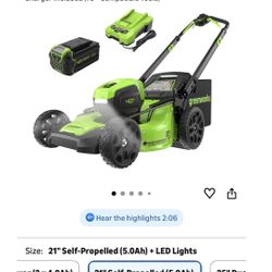 Greenworks 40v Lawn Mower