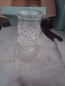Clear Glass Hurricane Lamp Shades Set of 2