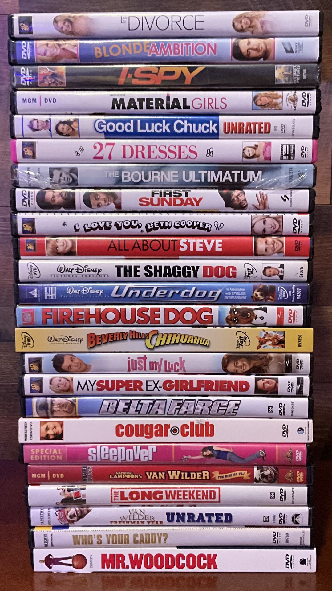 24 Piece Lot of Movie DVDs
