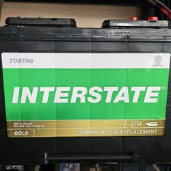 New group battery - Interstate, 1 year warranty 