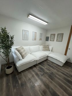 White cloud sectional (NEW IN BOXES)