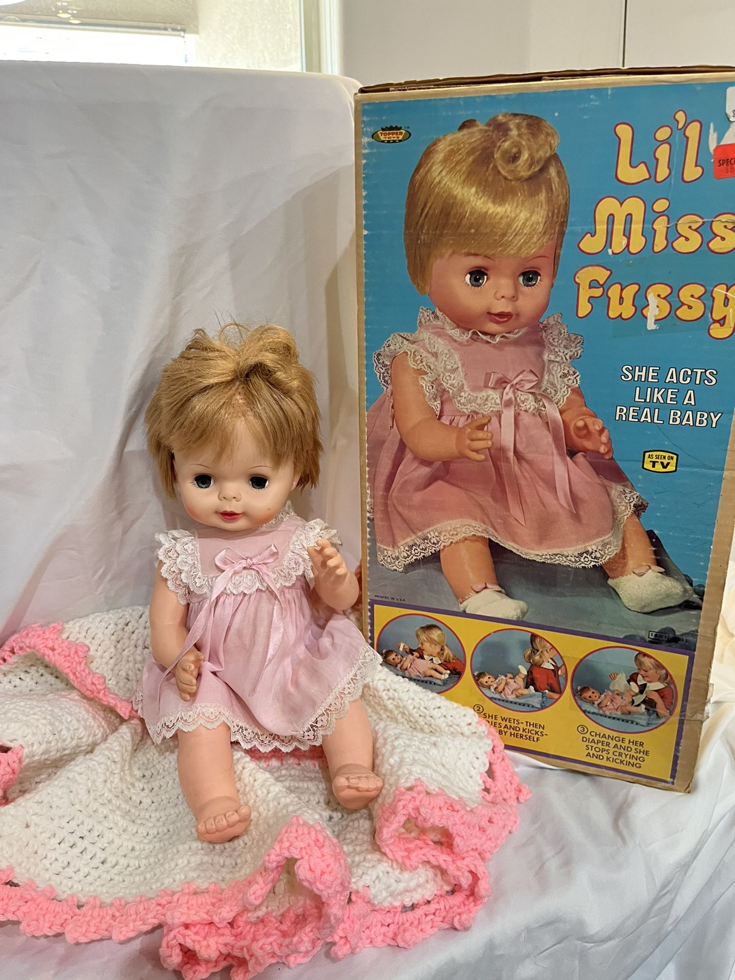Vintage 1967 Deluxe Topper Li’l Miss Fussy Doll