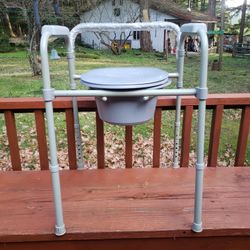 Rhythm Healthcare- Bedside Commode or Over Toilet Commode - Holds 300 Pounds