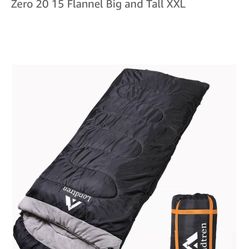 Adults Cold Weather Sleeping Bag Camping  Big and Tall XXL