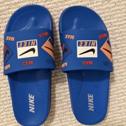 Custom Make Youth Nike Royal Blue Slides