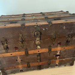 Antique wooden chest