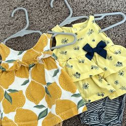 2 Carter’s Baby Girl Sundress - Newborn