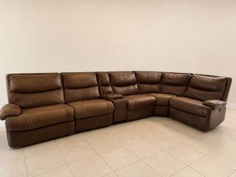 Electric leather couch