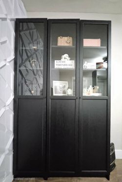 IKEA king/queen bed frame mattress, nightstand, cabinet