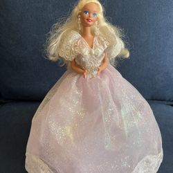 Vintage "Angel Lights Barbie" doll . 1993 Limited Edition by Mattel Christmas Tree Top