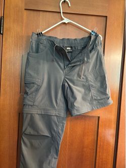 Grey convertible pants