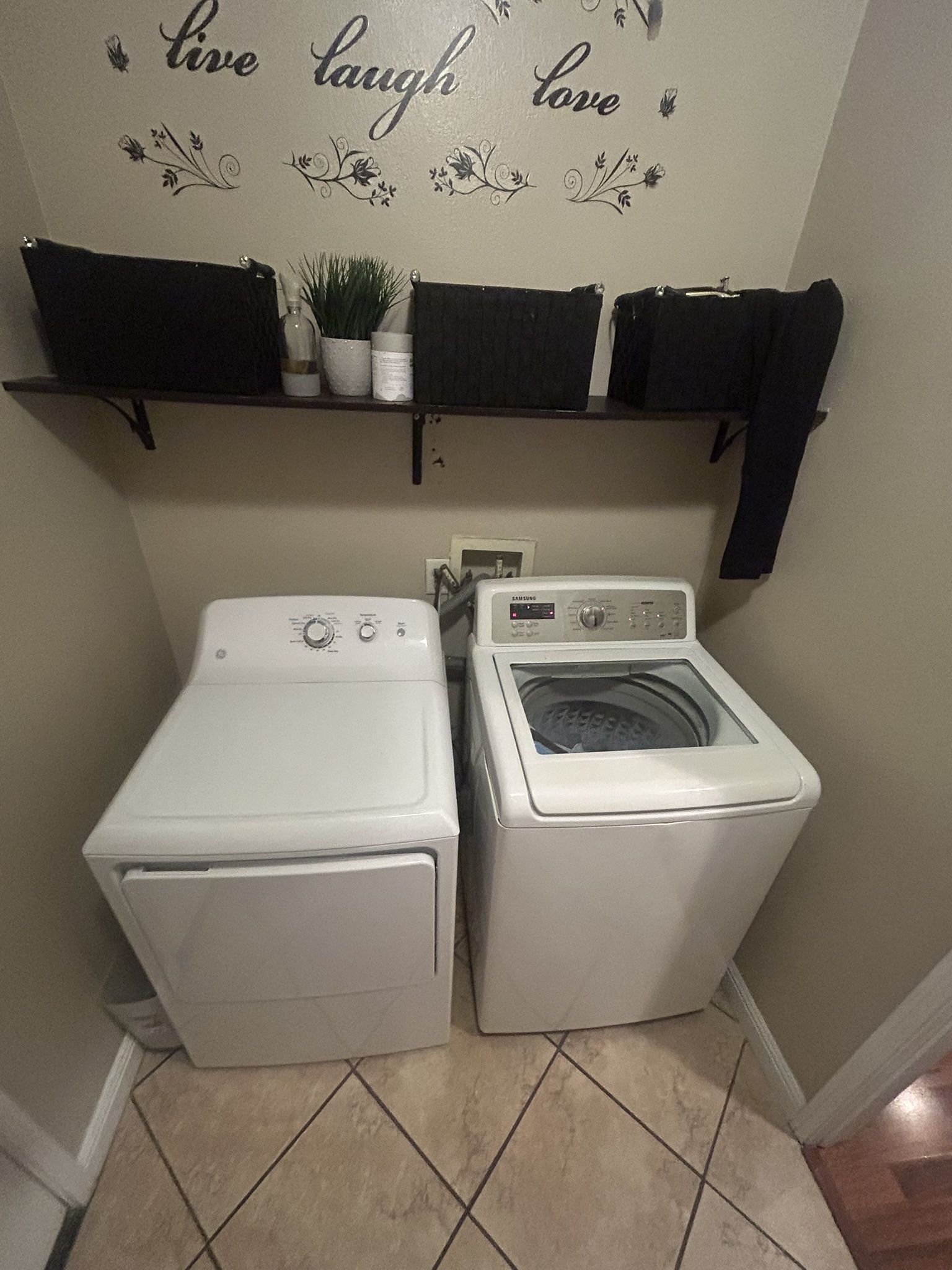 Samsung Washer & GE Dryer