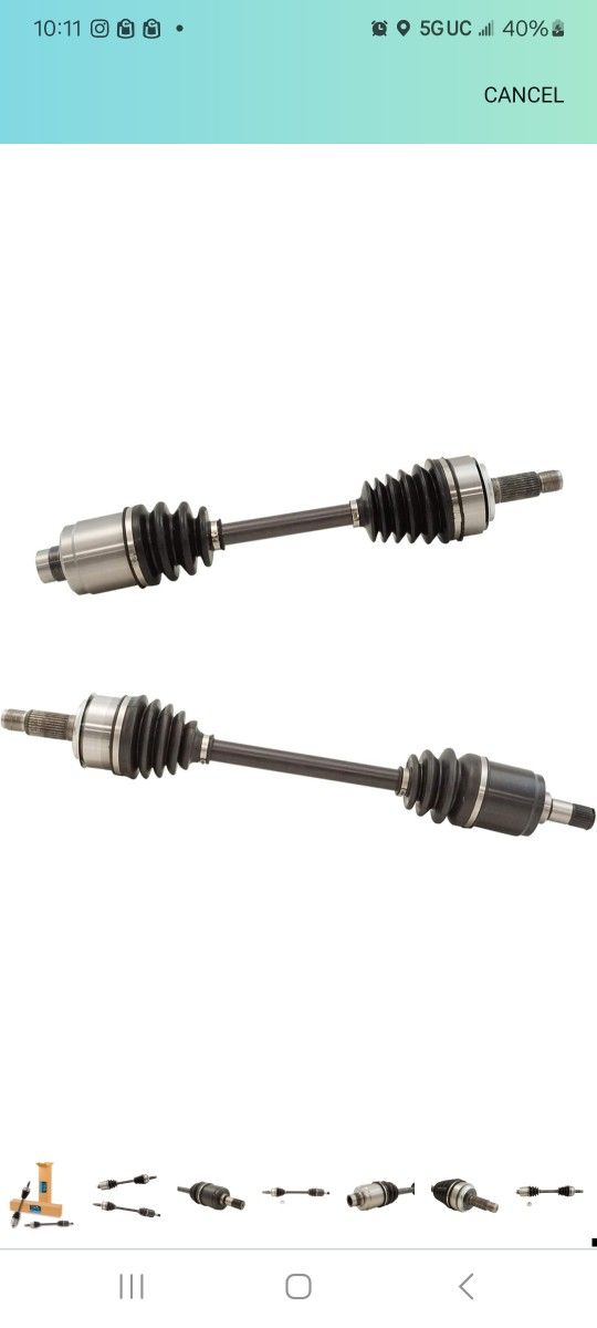 TRQ Front CV Axle Shaft Assembly Set Compatible with 2009-2013 Acura TSX 2008-2014 Honda Accord 2014