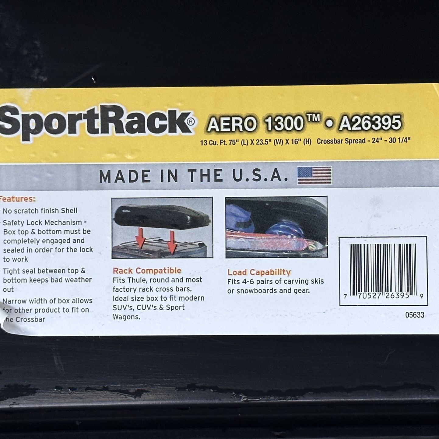 SportRack- Car Shop Sport Cargo Box