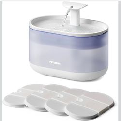 PETLIBRO Cat Water Fountain, Ultra Quiet Pet Water Fountain 2.1L, Cat Fountain with Two Flow Modes, BPA-Free Capsule Dog Water Fountain, Visible Water