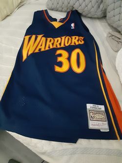 mitchell and ness steph curry rookie hardwood classic jersey sz large