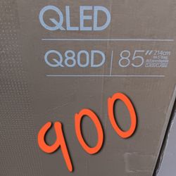 SAMSUNG 85"INCH QLED Q80D SMART TV.