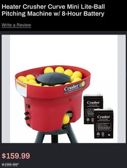 HEATER CRUSHER MINI BALL MACHINE (CURVE) NEW!!