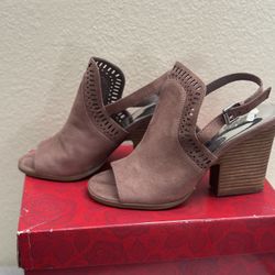 Pink Carlos Santana heels 