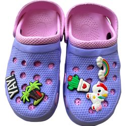 Children's Slippers Foam Crocs Violet Girl pink Size 32/ US 13.5 Kids