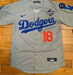 Grey Los Angeles dodgers Yamamoto World Series jersey