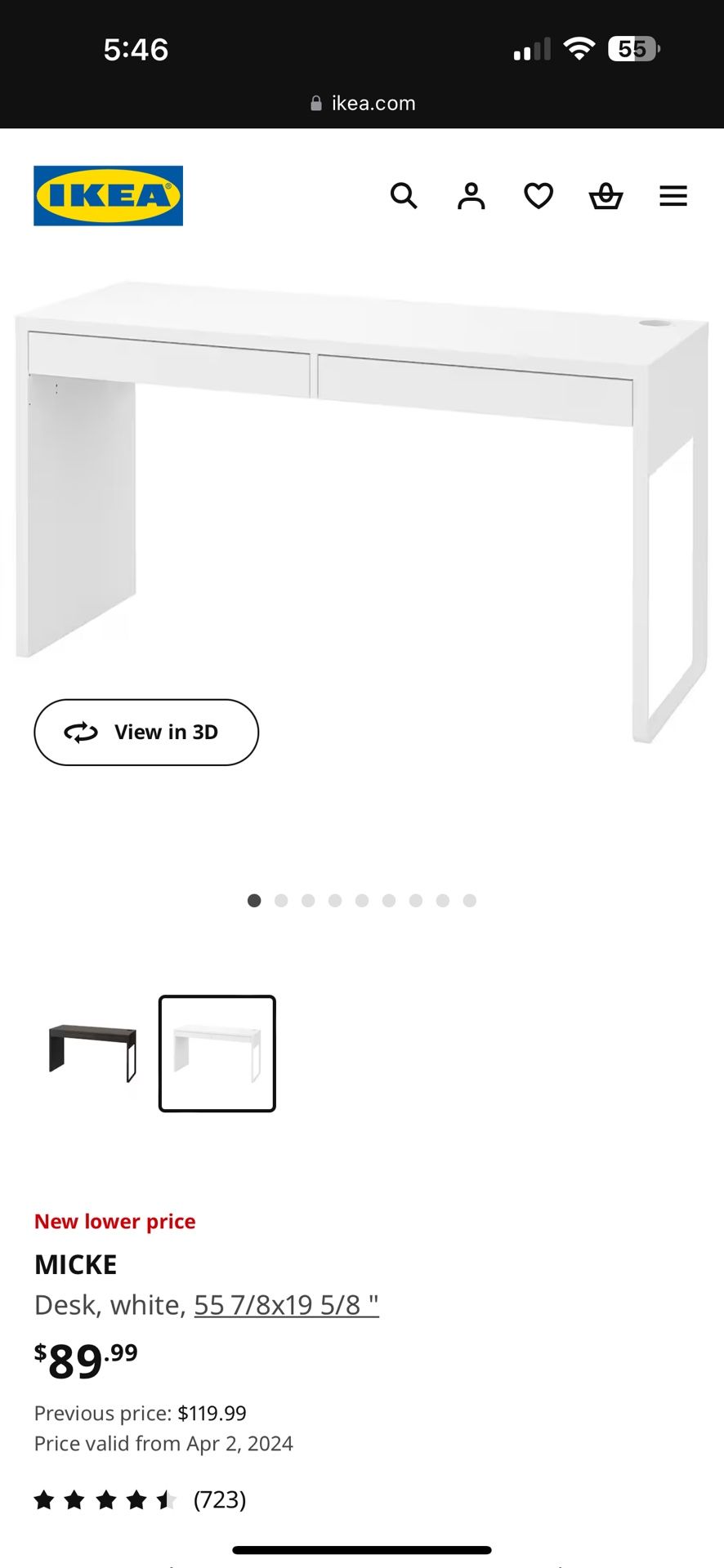 Ikea Micke Desk