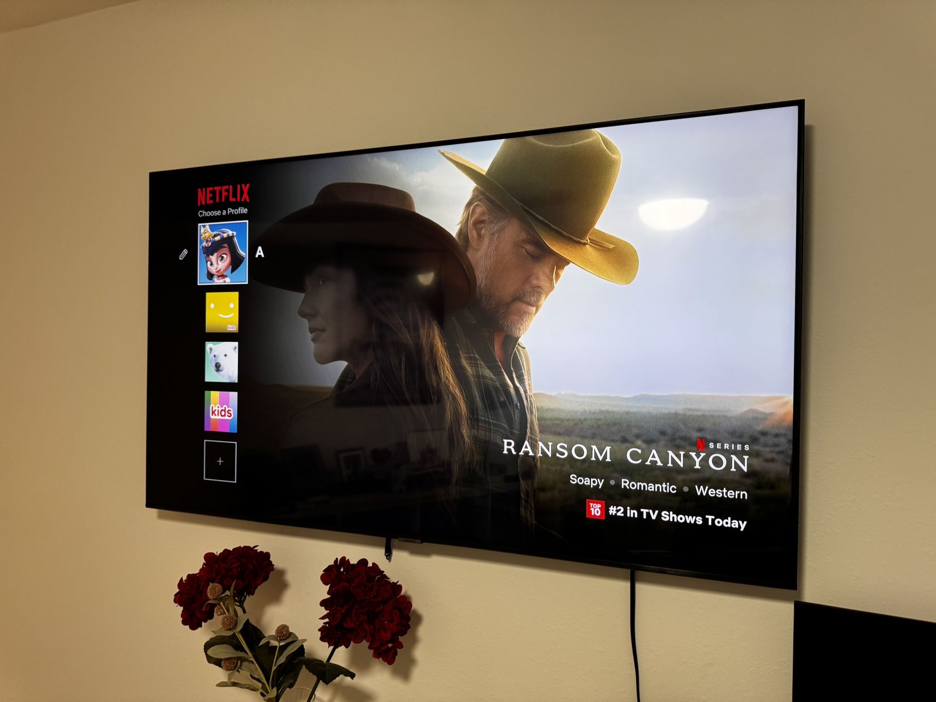 Samsung 55 Inches Tv! (No Stand Legs - Just For Wall Mount)