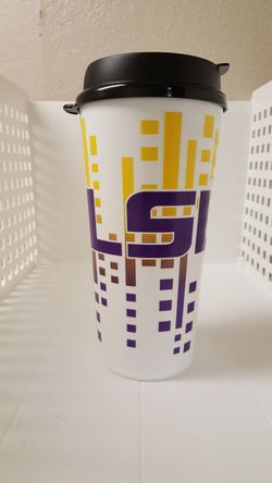 LSU Tigers 32 oz tumbler mug with lid
