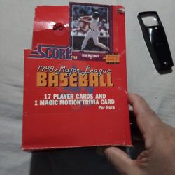 🇺🇸🥎"SCORE"(1988) New Box Baseball Trading Card.