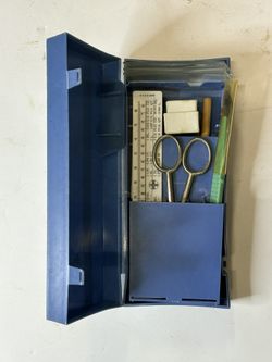 Vintage Clay Adam’s Dissection Kit  + Glass Slides