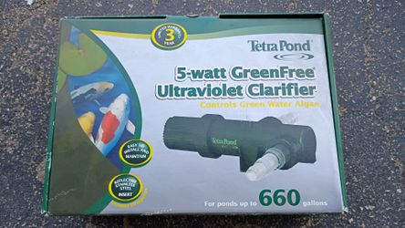 Tetra Pond 5-Watt UV Green Free Ultraviolet Clarifier for pond
