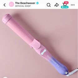 beachwaver b1 pink sunset color, 1 inch barrel curling iron wand