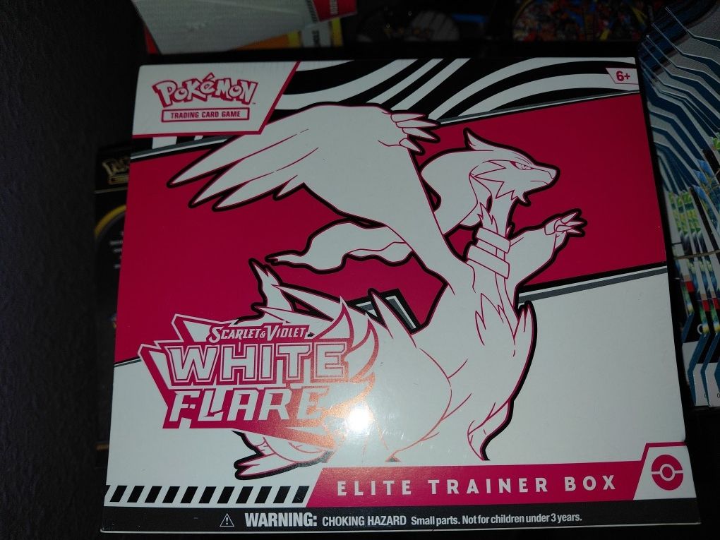  9 White Flare Elite Trainer Boxes Pokemon New Sealed Tcg 