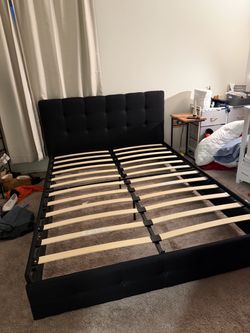 Queen Bed Frame & Nectar Memory Foam Mattress