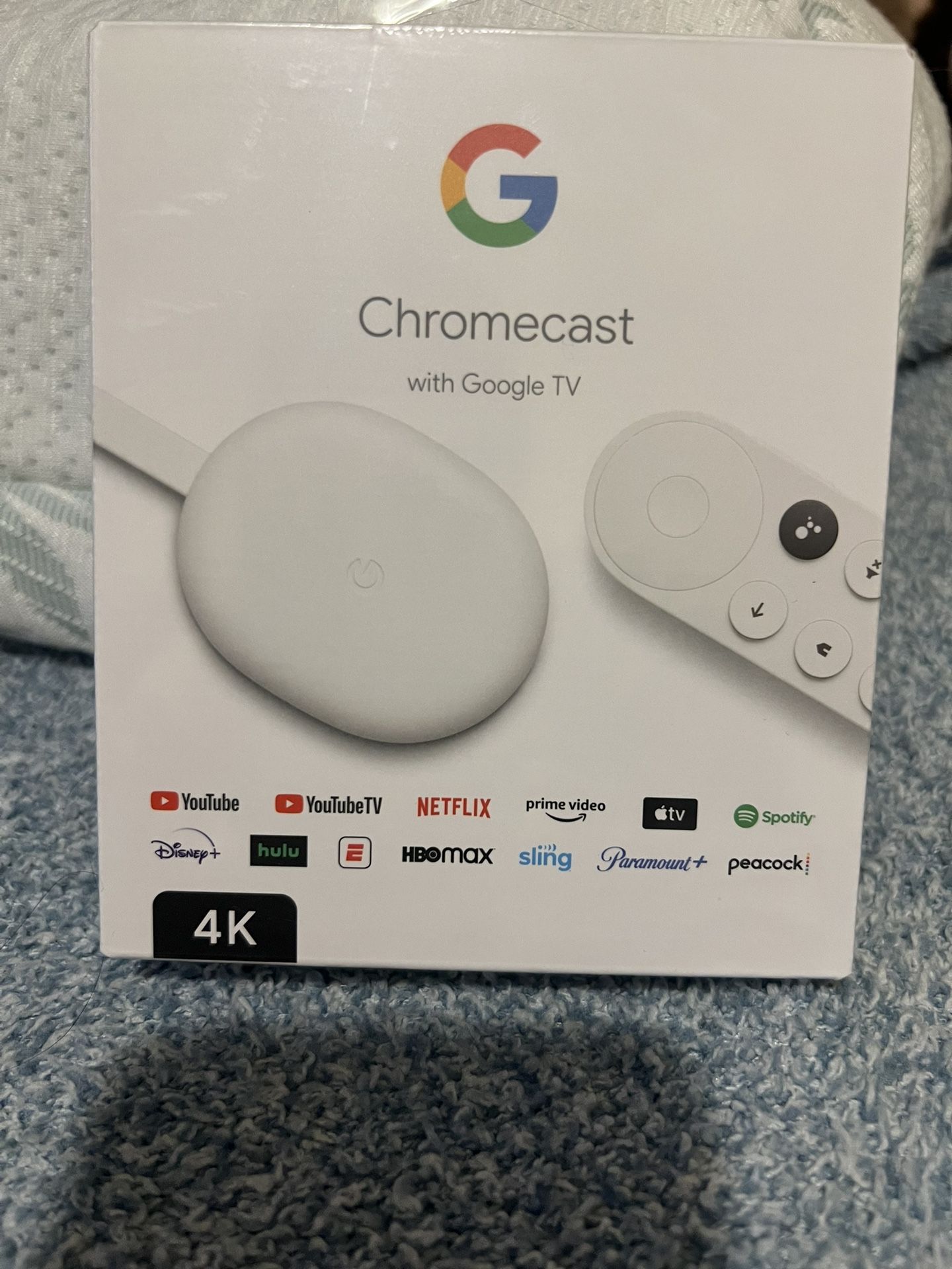 Google Chromecast with Google TV (4K)- Streaming Stick . New In Box