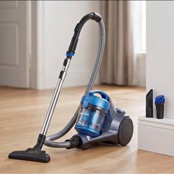 Bagless Canister Cleaner NEN110A Lightweight Corded Vacuum for Carpets and Hard Floors, Blue