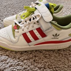 Adidas Originals Forum Low x The Grinch Cream 2023 Shoes Men’s Size 10.5 ID3512