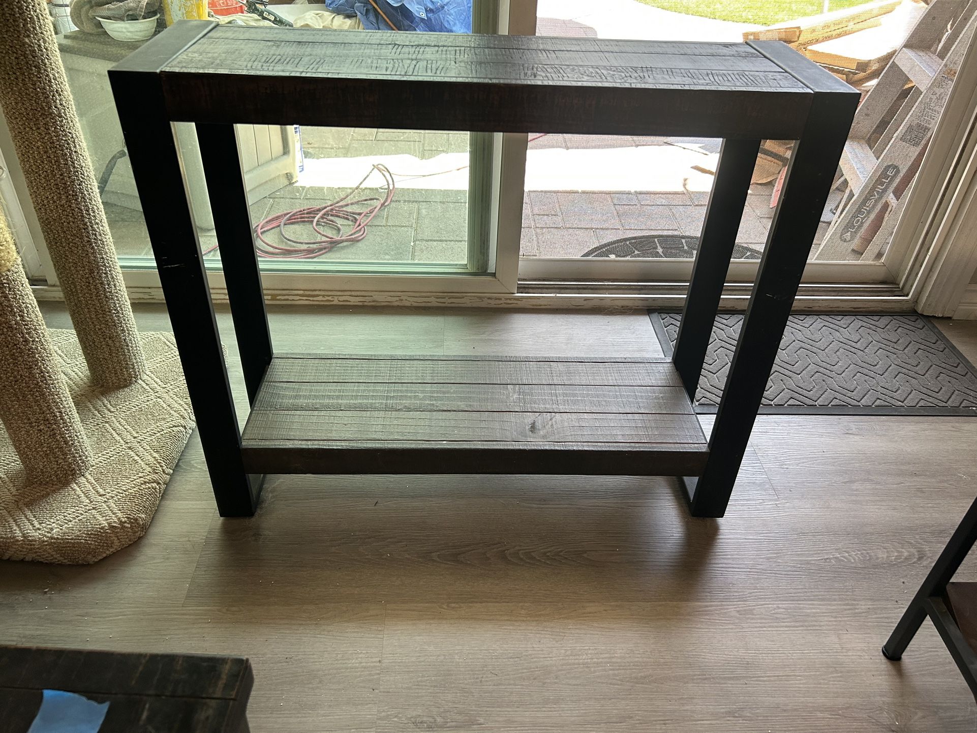 Small table with shelf