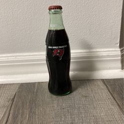2002 world champion Buccaneers Coca-Cola bottle