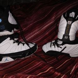 White Black   BOTH PAIR FOR 125 $$$Retro AIR Jordans Size11 White Retro Size 10