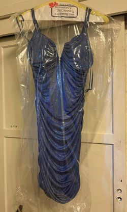 BLUE SPARKLY DRESS