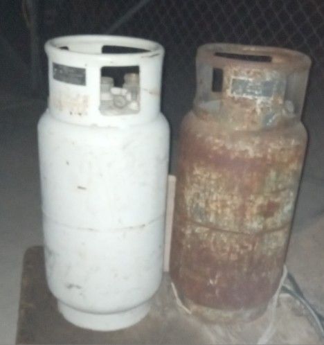 2 Forklift Propane Tanks