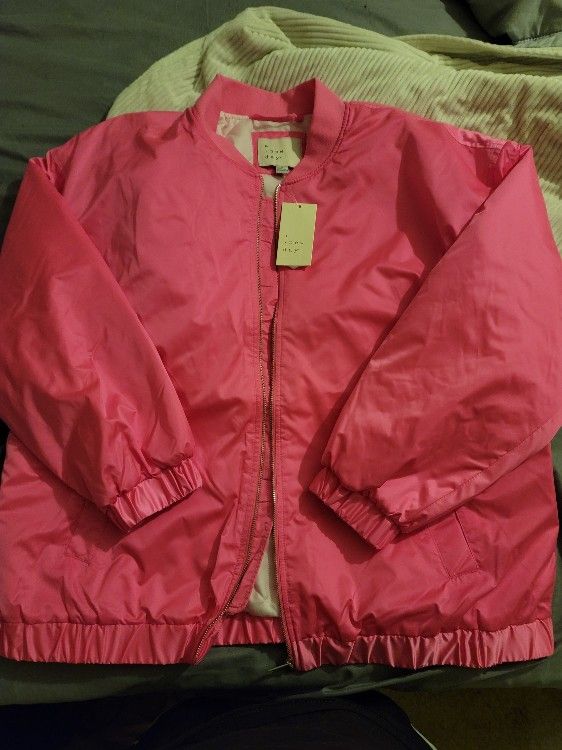 Hot Pink Jacket Sz Lg New
