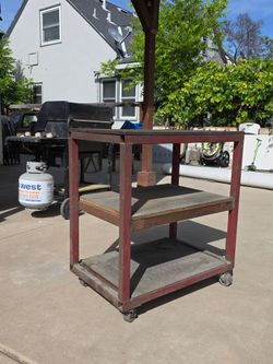 Rolling work table