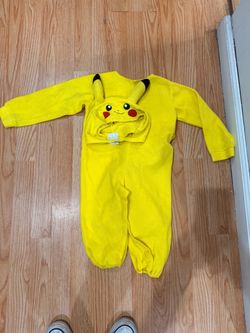 Pikachu Baby Costume Fleece Jumpsuit